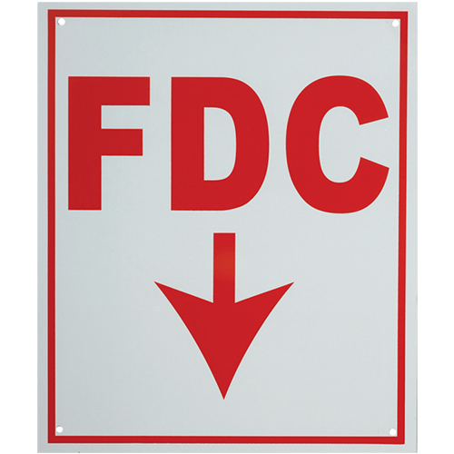 [A245] A245 Fire Dept Connection Sign	