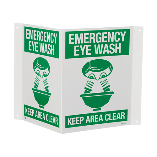 [PTD176] PTD176 Emergency Eye Wash Sign	