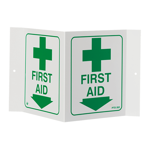 [PTD262] PTD262 FIRST AID 3D STAND OUT ARROW, 5 X 6	